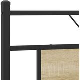 Metalni Kovinski posteljni okvir brez vzmetnice sonoma hrast 160x200 cm | Shoptok.si