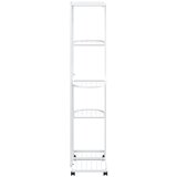  Stalak za cvijeće s 5 katova 44 x 23 x 100 cm bijeli željezni | Eponuda.com