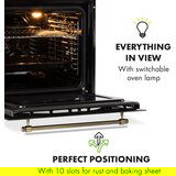 Klarstein Victoria 60 Trojni set plin, Plinsko kuhališče, Pečica, Napa za odvajanje pare | Shoptok.si