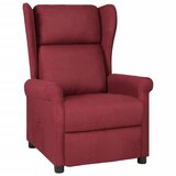 vidaXL Naslanjač temno rjavo blago | Shoptok.si