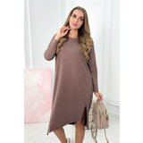 Kesi Oversize dress mocca | Shoptok.si