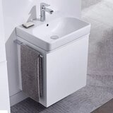 Geberit 500.259.01.1 Smyle Square 55 x 44 cm keramični umivalnik z odprtino za armaturo | Shoptok.si