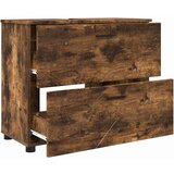 vidaXL Kupaonski ormar s ladicama Dimljeni hrast 76.5 x 35 x 64 cm | shoptok.hr