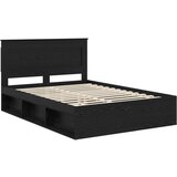  Okvir za krevet Crna 140 x 190 cm Čvrsto borovo drvo | shoptok.hr