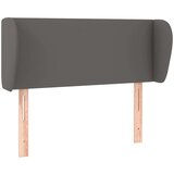  Uzglavlje s ušima sivo 83x23x78/88 cm od umjetne kože | shoptok.hr