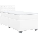 Maison Chic Box spring postelja - Vzmetna postelja z vzmetnico bel 90x190 cm umetno usnje SL5472, (21902955) | Shoptok.si