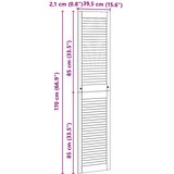  Ormarna vrata s vratima 2 pcs Prirodna 170 x 2,1 x 39,5 cm | shoptok.hr