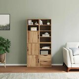  Bočni ormarići 4 kom ODDA 40x24x79 cm puno drvo bor | shoptok.hr