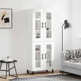 vidaXL Visoka komoda bijela 69 5x34x180 cm konstruirano drvo | shoptok.hr