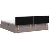  Krevet s madracem i skladištem Sivosmeđa 200 x 200 cm Baršun | shoptok.hr