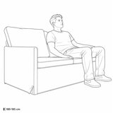  Kauč za dvoje Oblačnosiva 150 x 81 x 82 cm Tkanina - Siva tkanina oblak 140 cm | shoptok.hr