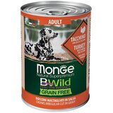 Monge bwild grain free adult dog turkey - vlažna hrana sa ćuretinom, bundevom i tikvicama (400g) Cene