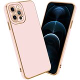 Cadorabo Ohišje, združljiv z Apple v sijajnem roza - Rose Gold - Zaščitni pokrov iz fleksibilnega silikona TPU in z zaščito pred kamero, (20617529) Cene
