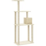 vidaXL penjalica za mačke sa stupovima za grebanje krem 147 cm | shoptok.hr