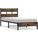  Okvir kreveta bez madraca s uzglavljem boja hrasta 107x203 cm | shoptok.hr