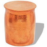 Furnova Sploščen aluminij stolček/odstavna mizica barva medenine/bakra, (22056138) | Shoptok.si