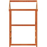 Krov za dječji krevet voštano smeđi 108x70x176,5 cm borovina | shoptok.hr