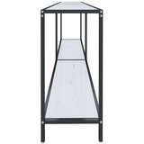vidaXL Konzolni stol bijeli 180 x 35 x 75,5 cm od kaljenog stakla | shoptok.hr