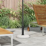 vidaXL Osnova za dežnik za palice premera 37/42/52/58mm Bela beton 20 kg | Shoptok.si