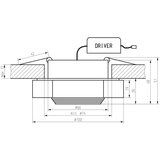 Candellux SS-34 al/am 3W led cob 230V konstantno usmerena svetiljka okruglo staklo jantar | ePonuda.com