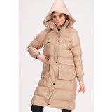 Dewberry Z6736 LADIES COAT-LIGHT BEIGE | ePonuda.com