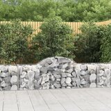  Lučne gabionske košare 9 kom 200x50x60/80 cm pocinčano željezo | shoptok.hr
