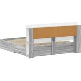  Okvir kreveta s pohranom s uzglavljem Siva Sonoma 200 x 200 cm | Eponuda.com