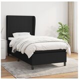  spring krevet s madracem crni 80 x 200 cm od tkanine | shoptok.hr