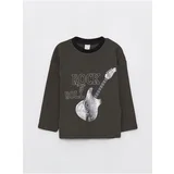 LC Waikiki Crew Neck Long Sleeve Printed Baby Boy T-Shirt