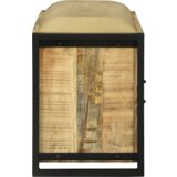 vidaXL Klupa ormar 100x35x50 cm Čvrsto drvo hrapavo mango | shoptok.hr