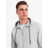 Ombre Men's softly structured hooded sweatshirt - grey | Shoptok.si