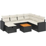  The Living Store Vrtna sedežna garnitura 8-delna z blazinami črn poli ratan - Vrtna Sedežna Garniture, (21465543) | Shoptok.si