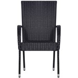  5-dijelni vrtni blagovaonski set crni | shoptok.hr