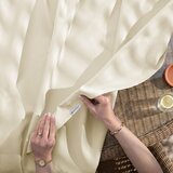 Restilo MOLTE curtain, cream-coloured, plain, classic style, multi-purpose heading tape, Oxford fabric, 155 x 220 cm | shoptok.hr