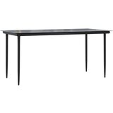  5-dijelni vrtni blagovaonski set od PVC ratana crni | shoptok.hr