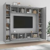  8-dijelni set TV ormarića sivog sonome konstruirano drvo | Eponuda.ba