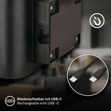 BRILONER 3878015 - led punjivo zidno svetlo sa senzorom chat LED/3W/5V 2000 mah crna | Eponuda.com