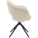 Livetastic Naslanjač Cord, Bež, Vrtljiv | Shoptok.si