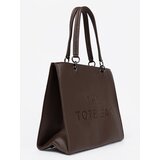 Shelvt Coffee shopper bag with embossed inscription | shoptok.hr