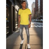 DStreet T-shirt męski basic żółty | Shoptok.si
