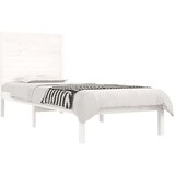  Okvir za krevet bijeli od masivnog drva 90 x 190 cm mali | shoptok.hr