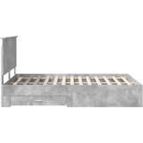  Konstrukcija postelje z vzglavjem Betonsko siva 150 x 200 cm, (5000103813) | Shoptok.si