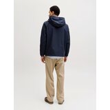 Jack & Jones Prehodna jakna 'JPRBLUALVES' nočno modra / rdeča / bela | Shoptok.si