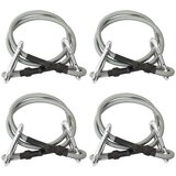 vidaXL 310252 Ropes with Carabiner 4 pcs Rubber | Shoptok.si
