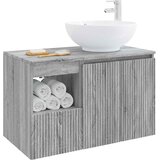  Set namještaja za kupaonicu 2 kom. Siva Sonoma | shoptok.hr