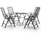 5-dijelni vrtni blagovaonski set ekspandirani metal antracit | shoptok.hr