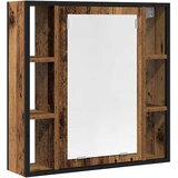 Ormarić za kupaonsko ogledalo staro drvo 60x16x60 cm inženjerski drvo | shoptok.hr