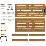  Vrtna vrata 100x100 cm od korten čelika, kvadratni dizajn | Eponuda.com