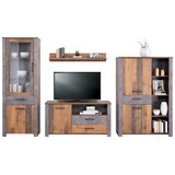 Modern Living Tv-element Ontario, Barva Hrasta, Temno Siva | Shoptok.si
