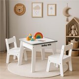 Baby Mix Otroška miza in stoli Leaf grey | Shoptok.si